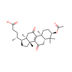 CC(=O)O[C@@H]1CC[C@]2(C)C3=C(C(=O)C[C@H]2C1(C)C)[C@]1(C)CC[C@@H]([C@H](C)CCC(=O)O)[C@@]1(C)CC3=O ZINC000001668684