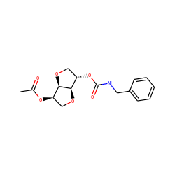 CC(=O)O[C@@H]1CO[C@@H]2[C@@H](OC(=O)NCc3ccccc3)CO[C@H]12 ZINC000040952874