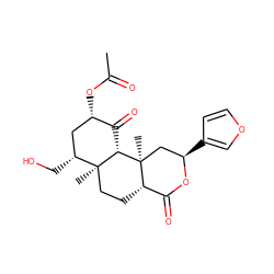 CC(=O)O[C@H]1C[C@@H](CO)[C@]2(C)CC[C@H]3C(=O)O[C@H](c4ccoc4)C[C@]3(C)[C@H]2C1=O ZINC000013607546