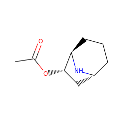 CC(=O)O[C@H]1C[C@H]2CCC[C@H]1N2 ZINC000137450276