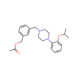 CC(=O)OCc1cccc(CN2CCN(c3ccccc3OC(C)C)CC2)c1 ZINC000000834258