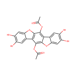CC(=O)Oc1c2oc3cc(O)c(O)cc3c2c(OC(C)=O)c2oc3cc(O)c(O)cc3c12 ZINC000006003027