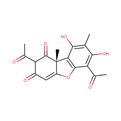 CC(=O)c1c(O)c(C)c(O)c2c1OC1=CC(=O)C(C(C)=O)C(=O)[C@@]12C ZINC000053007738