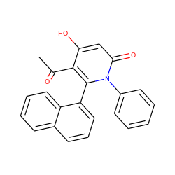 CC(=O)c1c(O)cc(=O)n(-c2ccccc2)c1-c1cccc2ccccc12 ZINC000005408085