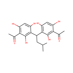 CC(=O)c1c(O)cc(O)c(C(CC(C)C)c2c(O)cc(O)c(C(C)=O)c2O)c1O ZINC001772644289