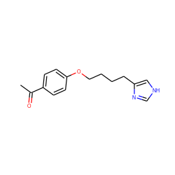 CC(=O)c1ccc(OCCCCc2c[nH]cn2)cc1 ZINC000028088412