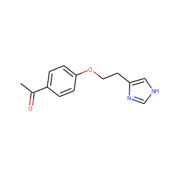 CC(=O)c1ccc(OCCc2c[nH]cn2)cc1 ZINC000013758827