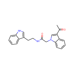 CC(=O)c1cn(CC(=O)NCCc2c[nH]c3ccccc23)c2ccccc12 ZINC000000817590