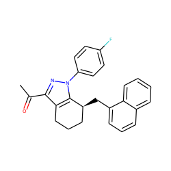 CC(=O)c1nn(-c2ccc(F)cc2)c2c1CCC[C@@H]2Cc1cccc2ccccc12 ZINC000026571295