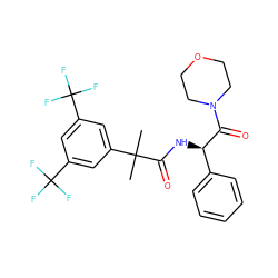 CC(C)(C(=O)N[C@@H](C(=O)N1CCOCC1)c1ccccc1)c1cc(C(F)(F)F)cc(C(F)(F)F)c1 ZINC000103235184