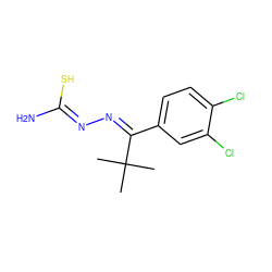 CC(C)(C)/C(=N\N=C(\N)S)c1ccc(Cl)c(Cl)c1 ZINC000028357773