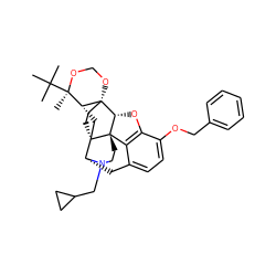 CC(C)(C)[C@@]1(C)OCO[C@]23CC[C@@]4(C[C@H]12)[C@H]1Cc2ccc(OCc5ccccc5)c5c2[C@@]4(CCN1CC1CC1)[C@H]3O5 ZINC000215398897