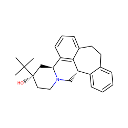 CC(C)(C)[C@]1(O)CCN2C[C@H]3c4ccccc4CCc4cccc(c43)[C@@H]2C1 ZINC000002008410