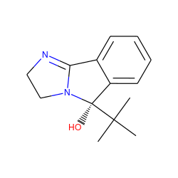 CC(C)(C)[C@]1(O)c2ccccc2C2=NCCN21 ZINC000027410046