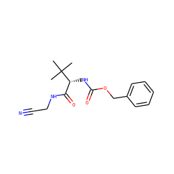 CC(C)(C)[C@H](NC(=O)OCc1ccccc1)C(=O)NCC#N ZINC000013676296