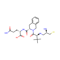 CC(C)(C)[C@H](NC[C@@H](N)CS)C(=O)N1Cc2ccccc2C[C@H]1C(=O)N[C@@H](CCC(N)=O)C(=O)O ZINC000022938240