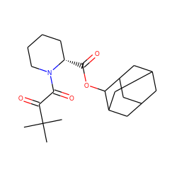 CC(C)(C)C(=O)C(=O)N1CCCC[C@@H]1C(=O)OC1C2CC3CC(C2)CC1C3 ZINC000027564576