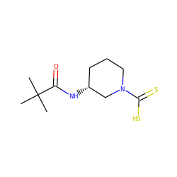 CC(C)(C)C(=O)N[C@@H]1CCCN(C(=S)S)C1 ZINC000299844732