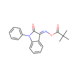 CC(C)(C)C(=O)O/N=C1/C(=O)N(c2ccccc2)c2ccccc21 ZINC000001403258