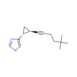 CC(C)(C)CCC#C[C@@H]1C[C@H]1c1c[nH]cn1 ZINC000003823435