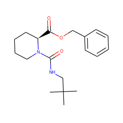 CC(C)(C)CNC(=O)N1CCCC[C@H]1C(=O)OCc1ccccc1 ZINC000013755843