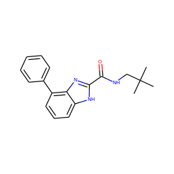 CC(C)(C)CNC(=O)c1nc2c(-c3ccccc3)cccc2[nH]1 ZINC000103268369