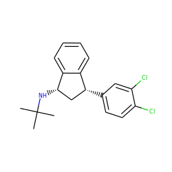 CC(C)(C)N[C@H]1C[C@@H](c2ccc(Cl)c(Cl)c2)c2ccccc21 ZINC000013835800