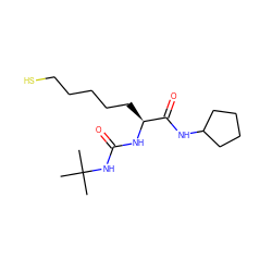 CC(C)(C)NC(=O)N[C@@H](CCCCCS)C(=O)NC1CCCC1 ZINC000014970016