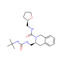 CC(C)(C)NC(=O)NC[C@@H]1Cc2ccccc2CN1C(=O)NC[C@H]1CCCO1 ZINC000013489665