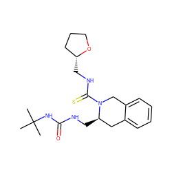 CC(C)(C)NC(=O)NC[C@@H]1Cc2ccccc2CN1C(=S)NC[C@@H]1CCCO1 ZINC000013489663