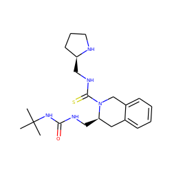 CC(C)(C)NC(=O)NC[C@@H]1Cc2ccccc2CN1C(=S)NC[C@H]1CCCN1 ZINC000013489666