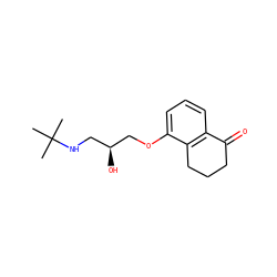 CC(C)(C)NC[C@H](O)COc1cccc2c1CCCC2=O ZINC000003830339