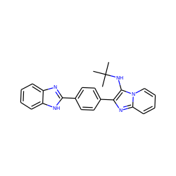 CC(C)(C)Nc1c(-c2ccc(-c3nc4ccccc4[nH]3)cc2)nc2ccccn12 ZINC000073169469