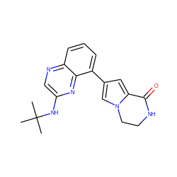 CC(C)(C)Nc1cnc2cccc(-c3cc4n(c3)CCNC4=O)c2n1 ZINC000206112780