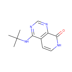 CC(C)(C)Nc1ncnc2c(=O)[nH]ccc12 ZINC000096285231