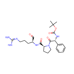 CC(C)(C)OC(=O)N[C@@H](C(=O)N1CCC[C@H]1C(=O)N[C@H](C=O)CCCN=C(N)N)c1ccccc1 ZINC000013744129