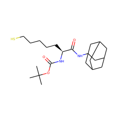 CC(C)(C)OC(=O)N[C@@H](CCCCCS)C(=O)NC12CC3CC(CC(C3)C1)C2 ZINC000014969991