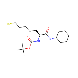 CC(C)(C)OC(=O)N[C@@H](CCCCCS)C(=O)NC1CCCCC1 ZINC000014969979