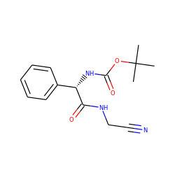 CC(C)(C)OC(=O)N[C@H](C(=O)NCC#N)c1ccccc1 ZINC000013676556