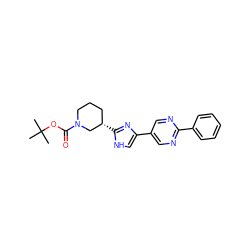 CC(C)(C)OC(=O)N1CCC[C@H](c2nc(-c3cnc(-c4ccccc4)nc3)c[nH]2)C1 ZINC000118616183