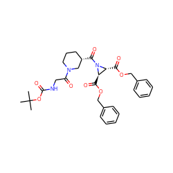 CC(C)(C)OC(=O)NCC(=O)N1CCC[C@H](C(=O)N2[C@H](C(=O)OCc3ccccc3)[C@H]2C(=O)OCc2ccccc2)C1 ZINC000036178719