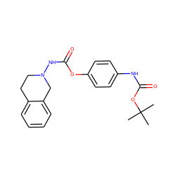 CC(C)(C)OC(=O)Nc1ccc(OC(=O)NN2CCc3ccccc3C2)cc1 ZINC000000603112