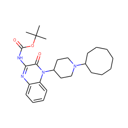 CC(C)(C)OC(=O)Nc1nc2ccccc2n(C2CCN(C3CCCCCCC3)CC2)c1=O ZINC000114710703