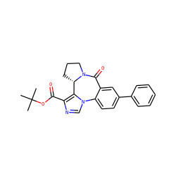 CC(C)(C)OC(=O)c1ncn2c1[C@@H]1CCCN1C(=O)c1cc(-c3ccccc3)ccc1-2 ZINC000098085590