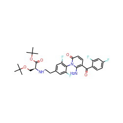 CC(C)(C)OC[C@H](NCCc1cc(F)c(-n2c(N)c(C(=O)c3ccc(F)cc3F)ccc2=O)c(F)c1)C(=O)OC(C)(C)C ZINC000139207202