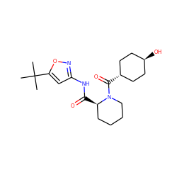 CC(C)(C)c1cc(NC(=O)[C@@H]2CCCCN2C(=O)[C@H]2CC[C@H](O)CC2)no1 ZINC000299822353