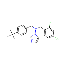 CC(C)(C)c1ccc(CN(Cc2ccc(Cl)cc2Cl)n2ccnc2)cc1 ZINC000005881957
