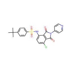 CC(C)(C)c1ccc(S(=O)(=O)Nc2ccc(Cl)c3c2C(=O)N(c2ccncc2)C3=O)cc1 ZINC000653850812