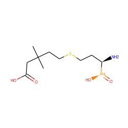 CC(C)(CCSCC[C@@H](N)[P@@H](=O)O)CC(=O)O ZINC000096272764