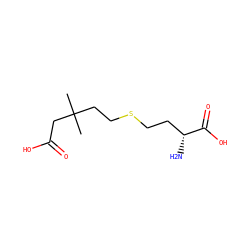 CC(C)(CCSCC[C@@H](N)C(=O)O)CC(=O)O ZINC000040827728